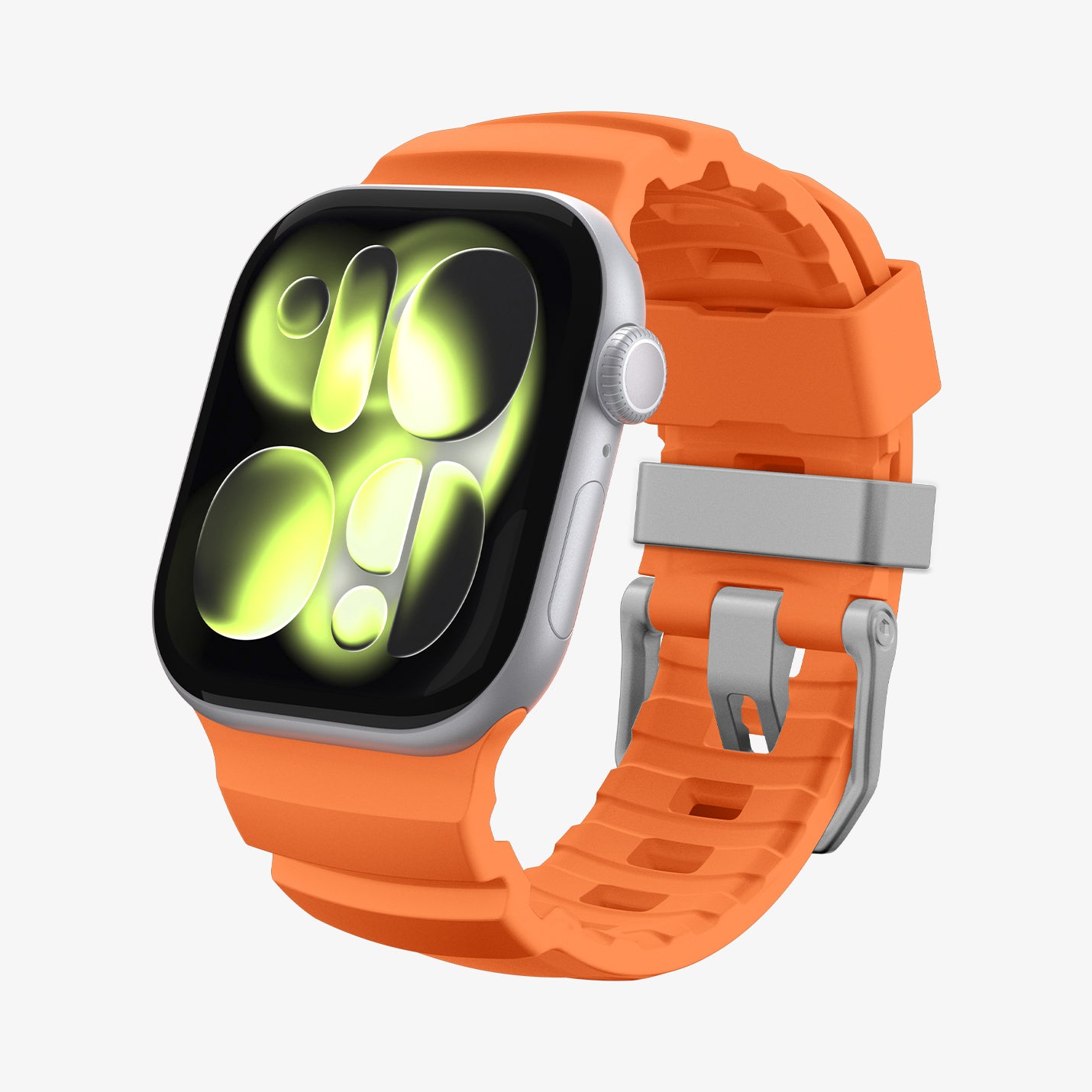 AMP10509 - Apple Watch 10/11 (46mm) WBS2 in Orange showing the front, partial side and inner