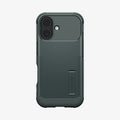 ACS09688 - iPhone 17 Slim Armor (MagFit) in Abyss Green showing the back