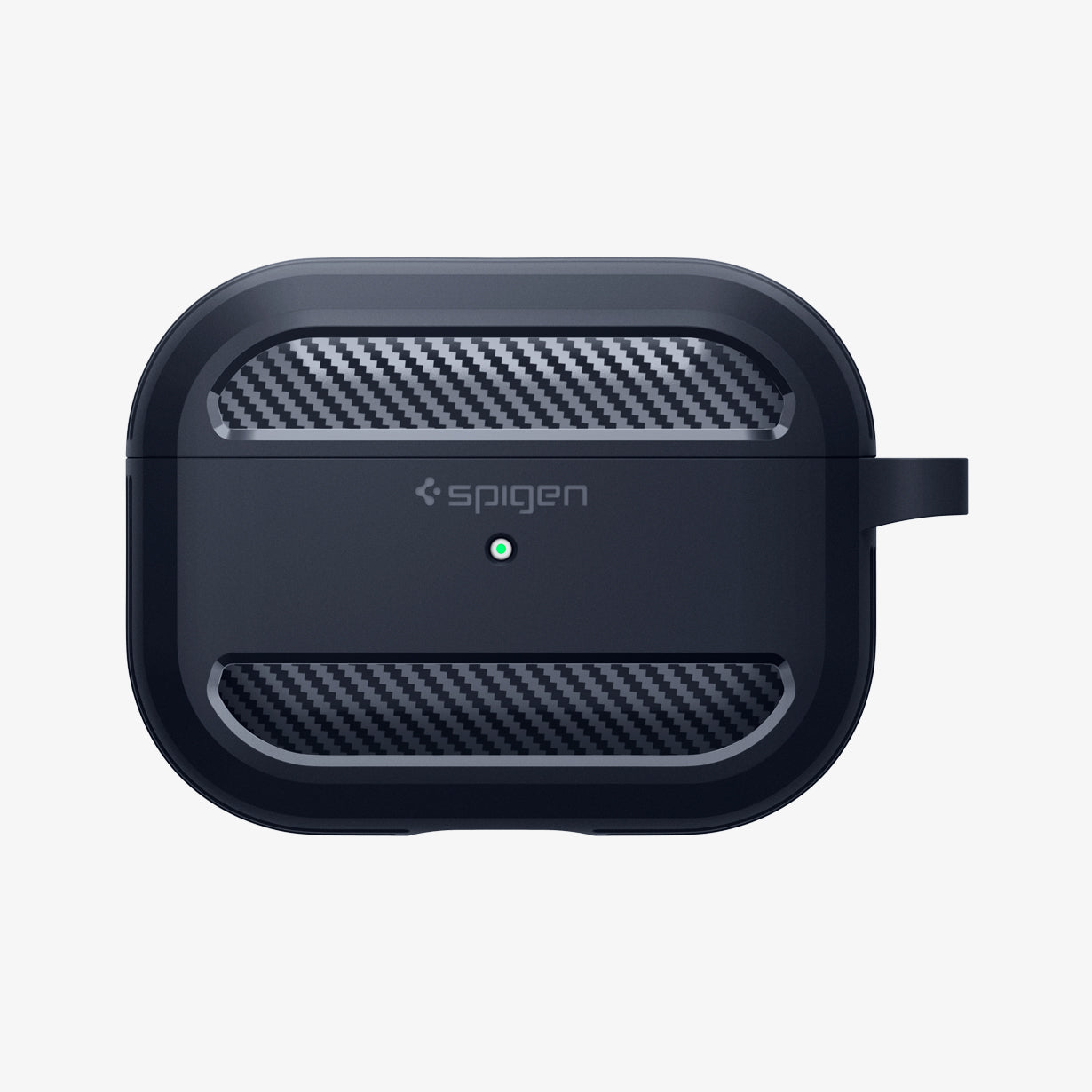ASD01442 - AirPods Pro Rugged Armor in Charcoal Gray showing the front