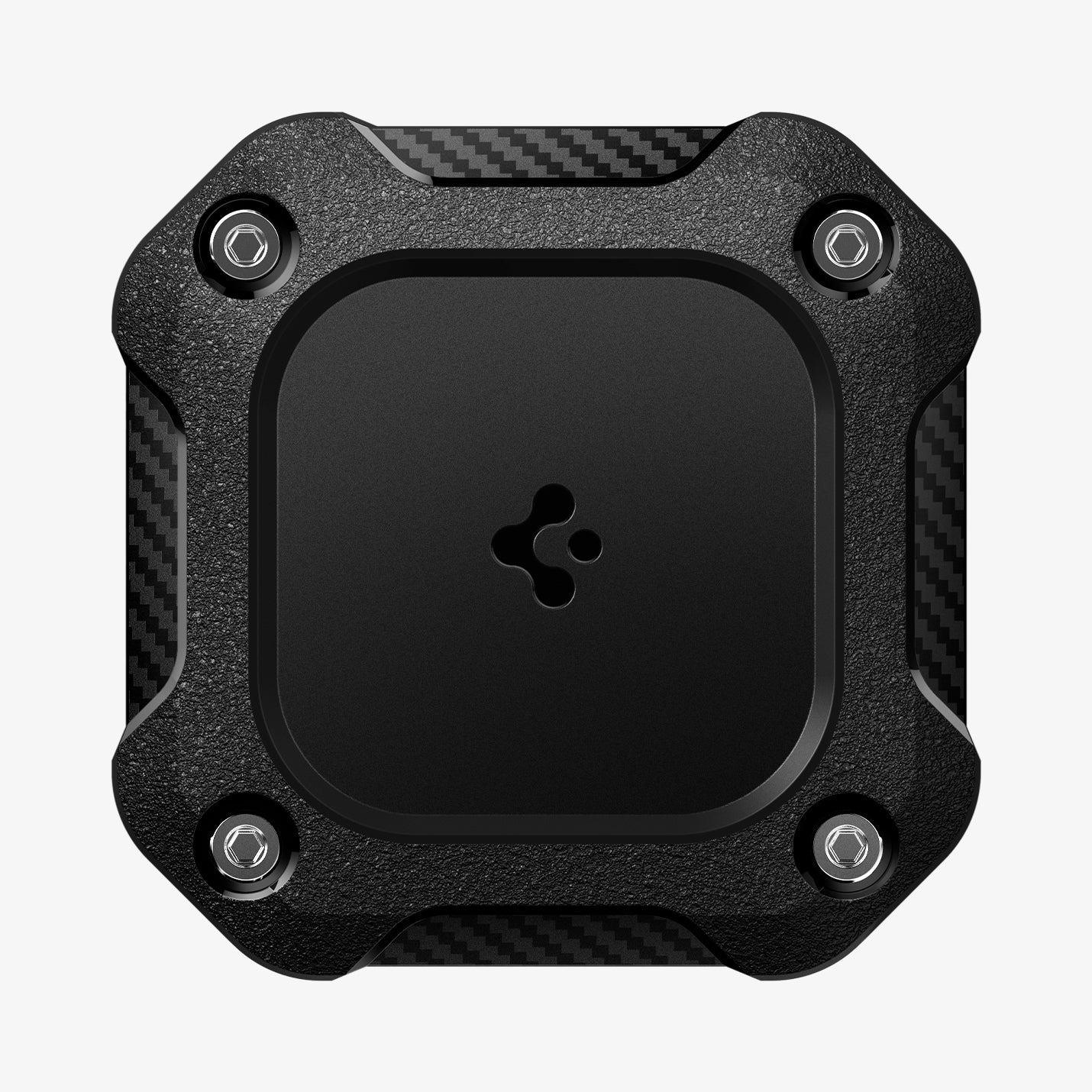ACS09781 - 1 Pack Apple AirTag Tough Armor IP in Black showing the front