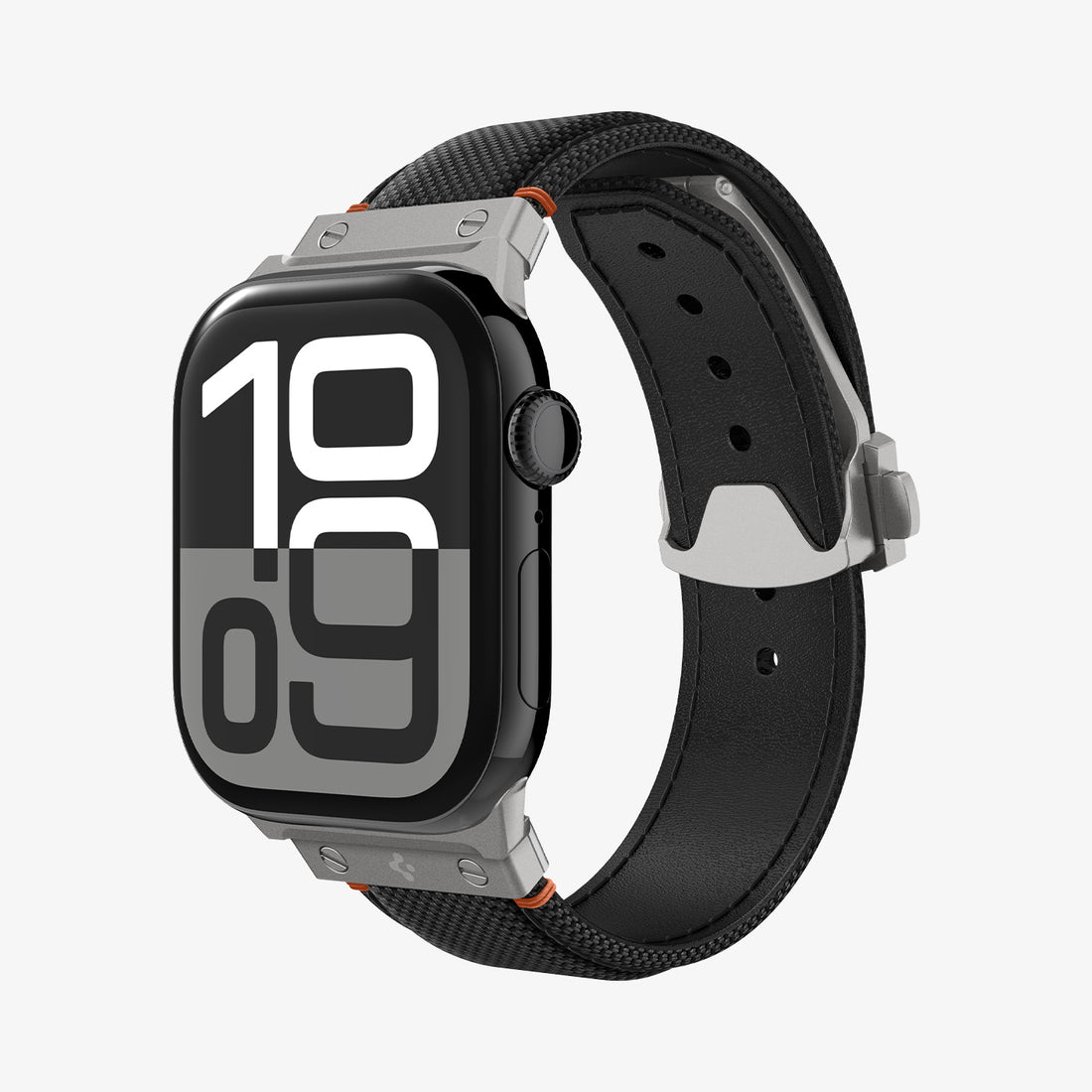 AMP09304 - Apple Watch Ultra (49mm) Classic Fit in Black showing the front, sides and inner bottom