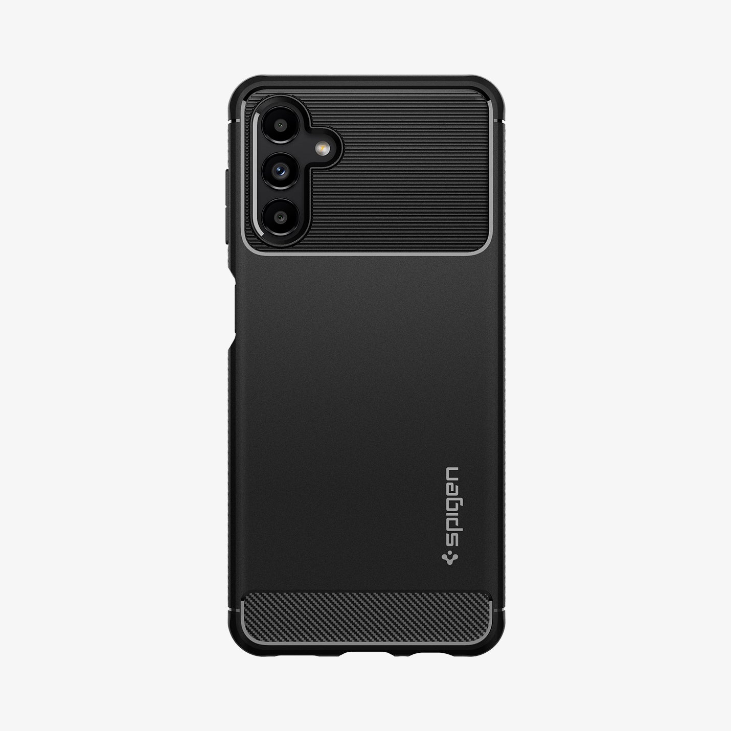 ACS04022 - Galaxy A13 5G Case Rugged Armor in Matte Black showing the back