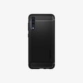 611CS26199 - Galaxy A50 Case Rugged Armor in Matte Black showing the back