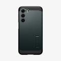 ACS06082 - Galaxy S23 Plus Case Tough Armor in abyss green showing the back