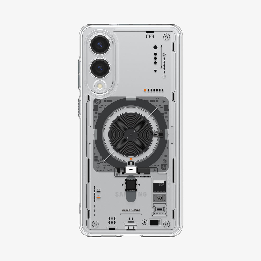 ACS09416 - Galaxy S25 Edge Case Ultra Hybrid Neo One showing the back