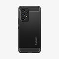 ACS04159 - Galaxy A53 5G Case Rugged Armor in Matte Black showing the back