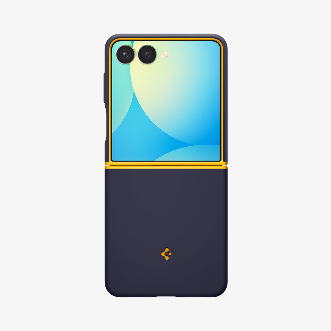 ACS09563 - Galaxy Z Flip 7 Case Nano Pop (MagFit) in blueberry navy showing the back