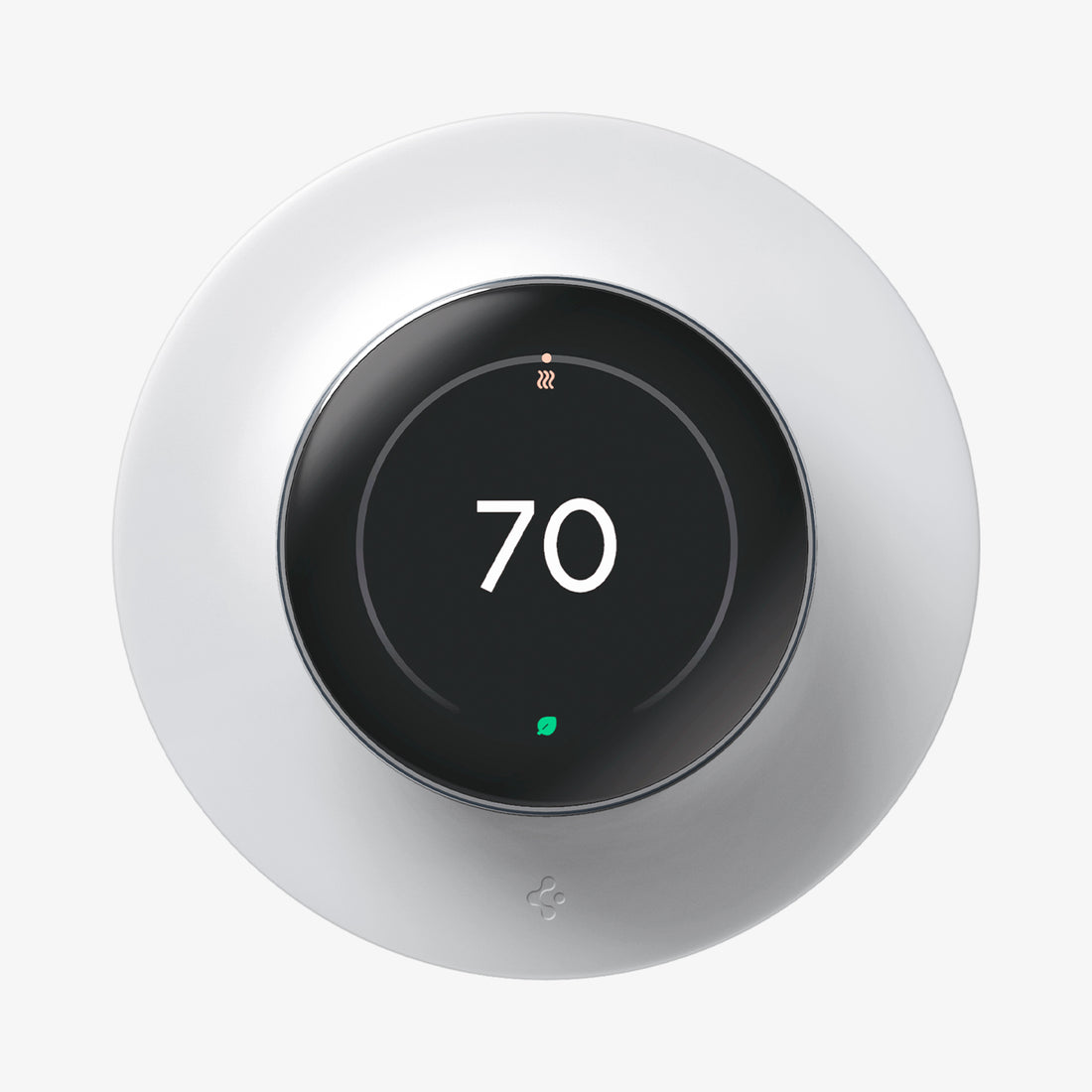 AHP09218 - Google Nest Learning Thermostat 4th Gen Wall Plate in Matte White showing the front