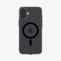 ACS08206 - iPhone 16 Case Ultra Hybrid (MagFit) in Black showing the back