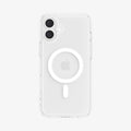 ACS08205 - iPhone 16 Case Ultra Hybrid (MagFit) in White showing the back