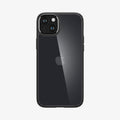 ACS06797 - iPhone 15 Case Ultra Hybrid in frost black showing the back