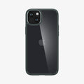 ACS06798 - iPhone 15 Case Ultra Hybrid in frost green showing the back