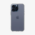 ACS06708 - iPhone 15 Pro Case Ultra Hybrid in frost clear showing the back