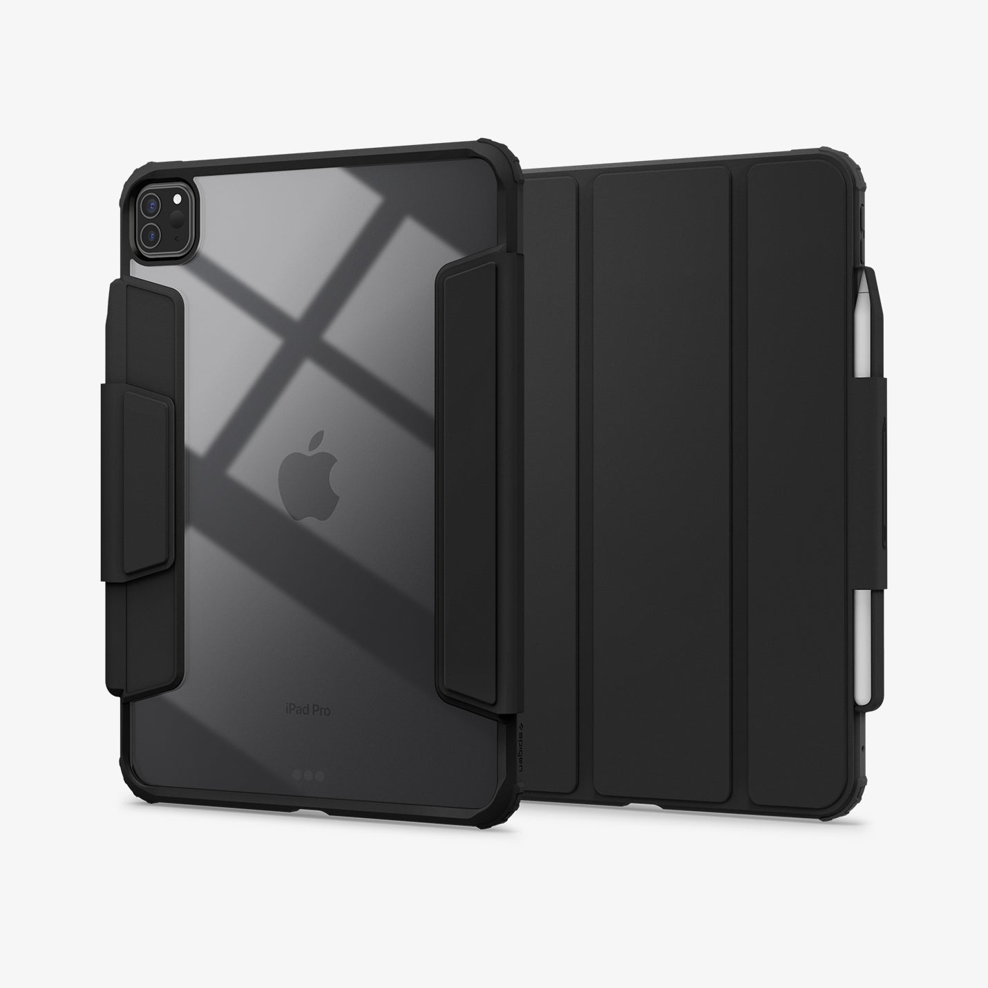 ACS07762 - iPad Pro 11-inch Case Air Skin Pro in Black showing the back and front