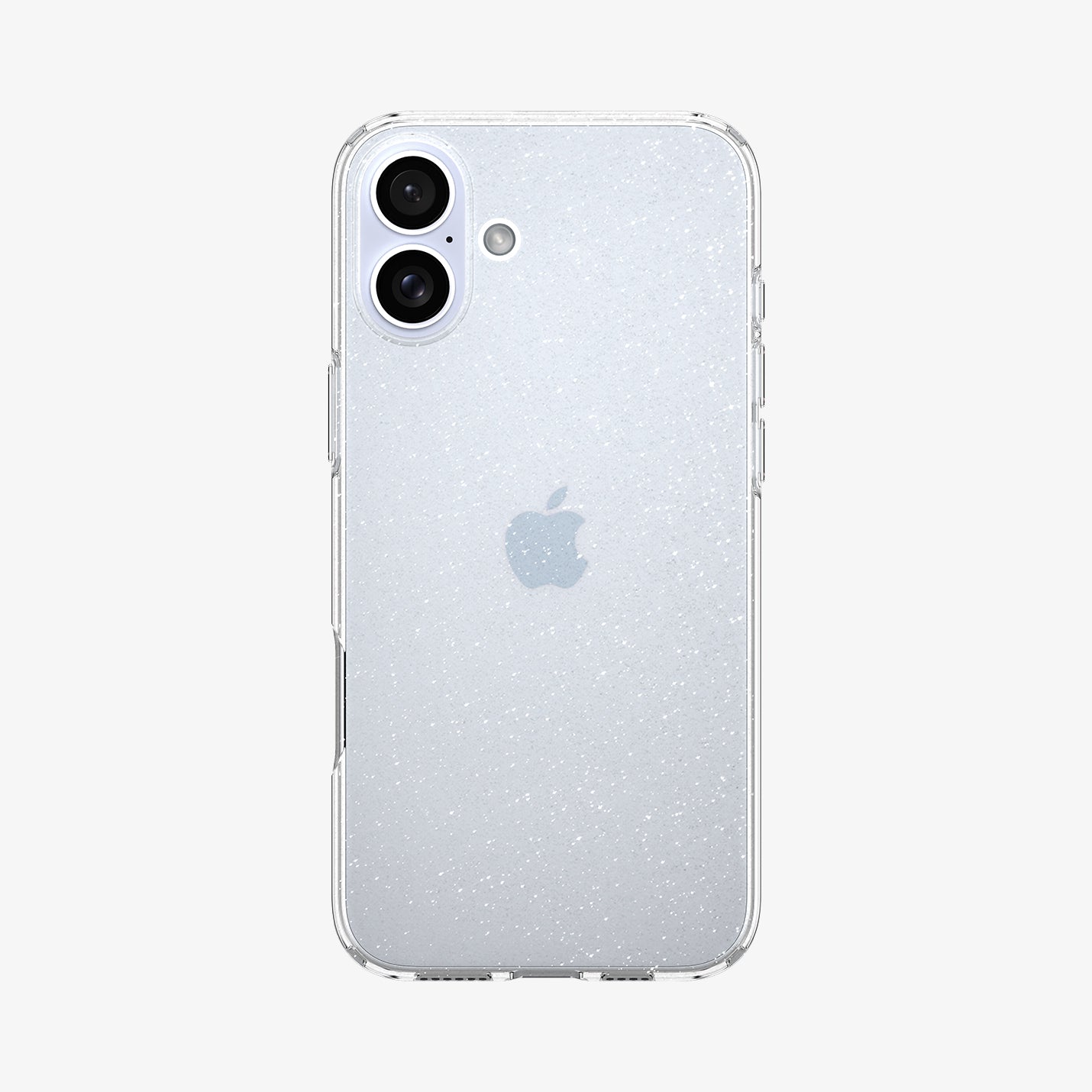 ACS08192 - iPhone 16 Case Liquid Crystal Glitter in Crystal Quartz showing the back