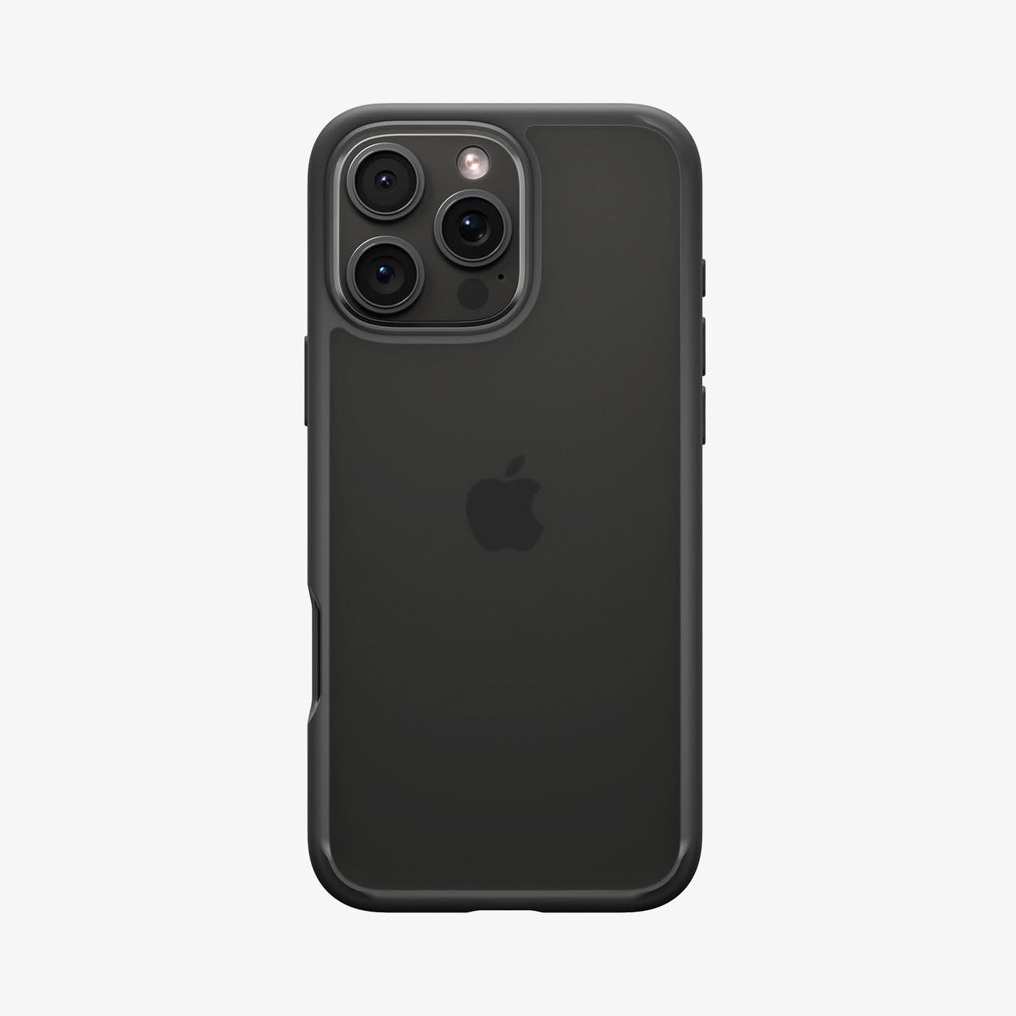 ACS07995 - iPhone 16 Pro Max Case Ultra Hybrid in Frost Black showing the back