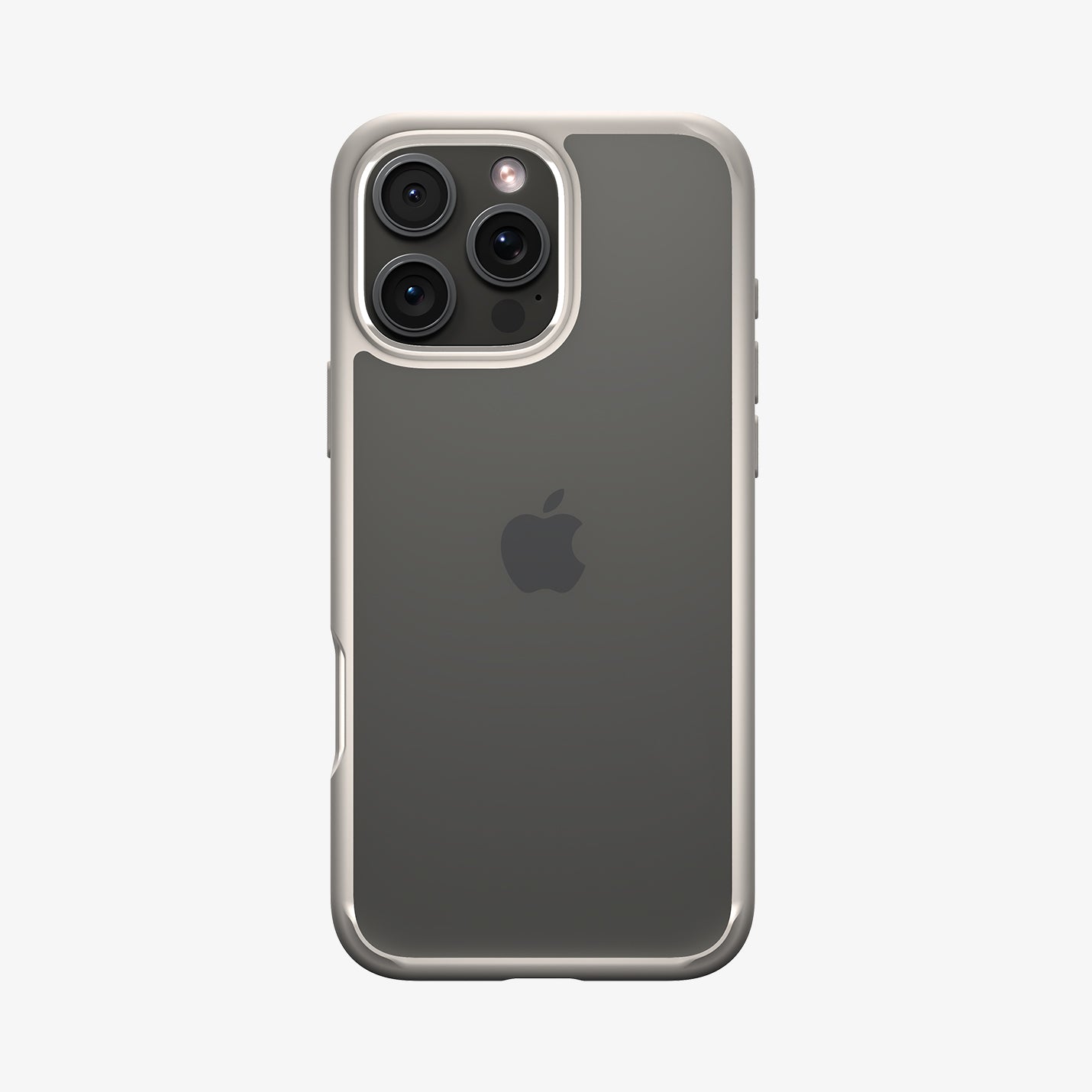 ACS08127 - iPhone 16 Pro Case Ultra Hybrid in Natural Titanium showing the back