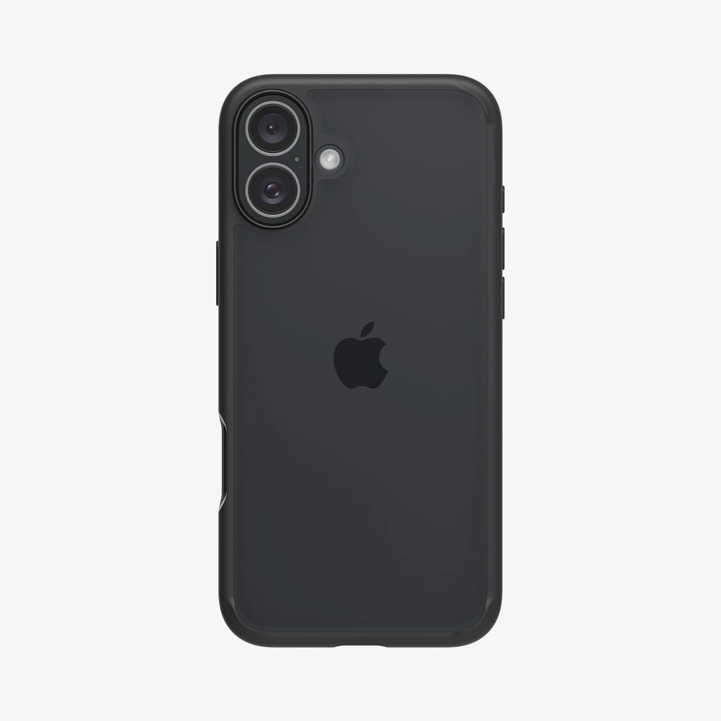 ACS08201 - iPhone 16 Case Ultra Hybrid in Matte Black showing the
back