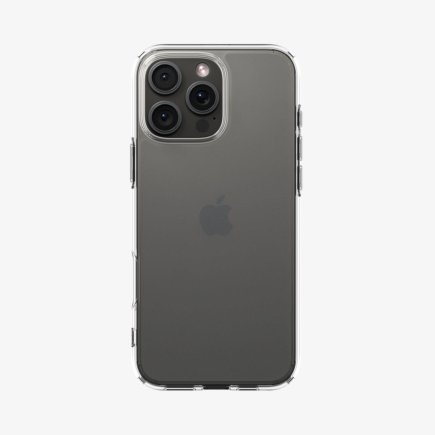 ACS08122 - iPhone 16 Pro Case Ultra Hybrid in Frost Clear showing the back