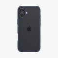 ACS08202 - iPhone 16 Case Ultra Hybrid in Navy Blue showing the back