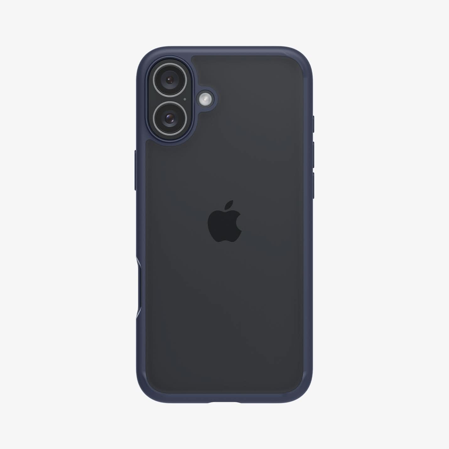 ACS08202 - iPhone 16 Case Ultra Hybrid in Navy Blue showing the back
