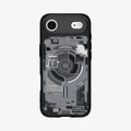 ACS10058 - iPhone 17 Air Ultra Hybrid Zero One (MagFit) in Zero One Black showing the back
