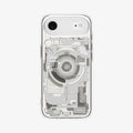 ACS10057 - iPhone 17 Air Ultra Hybrid Zero One (MagFit) in Zero One Natural Titanium showing the back