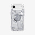 ACS10056 - iPhone 17 Air Ultra Hybrid Zero One (MagFit) in Zero One White showing the back
