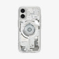 ACS10088 - iPhone 17 Ultra Hybrid Zero One (MagFit) in Zero One Natural Titanium showing the back