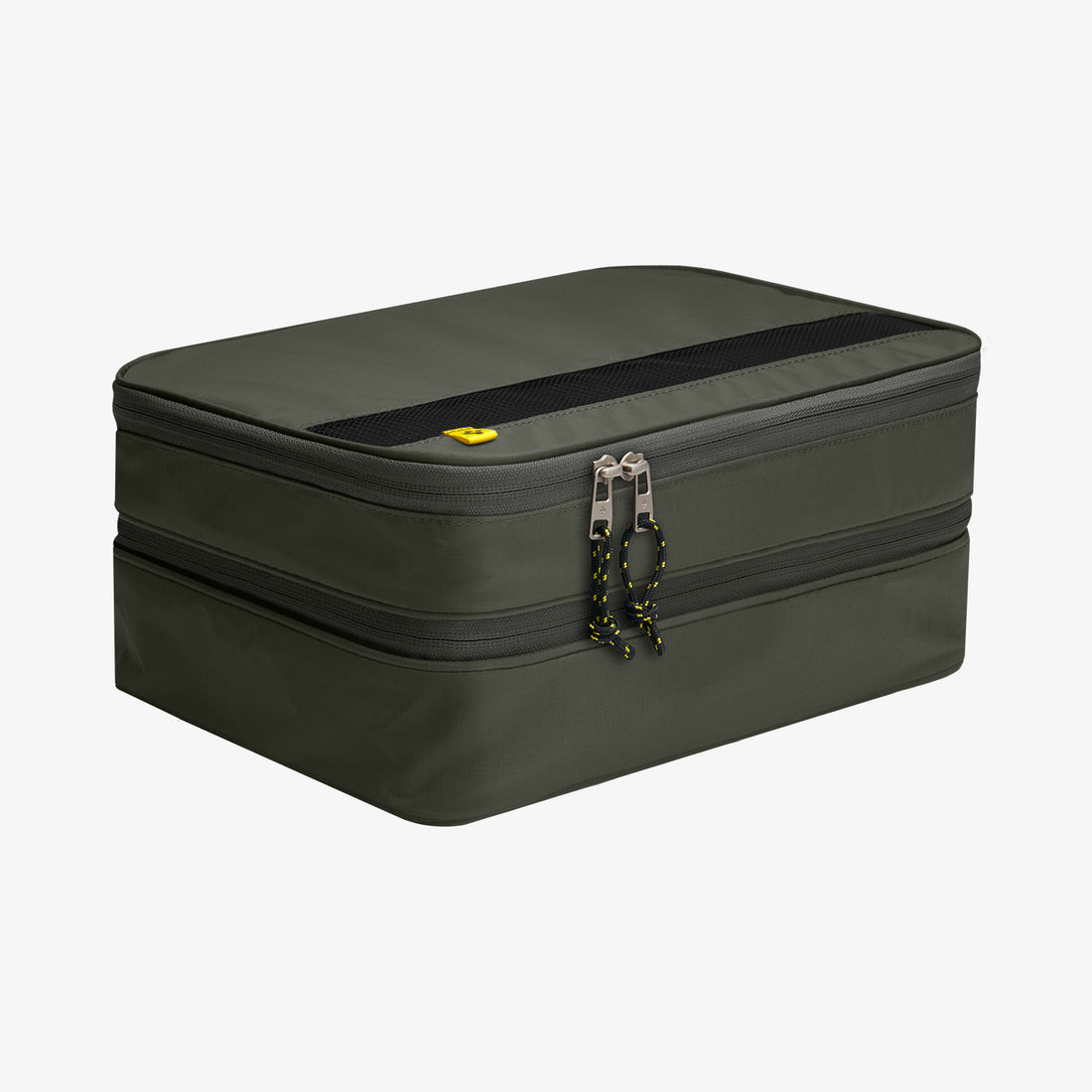 AFA08477 - Travel Packing Cubes KD600 small size in Hunter Green showing the partial front and sides