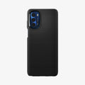 ACS04469 - Moto G Stylus 5G (2022) Case Liquid Air in matte black showing the back
