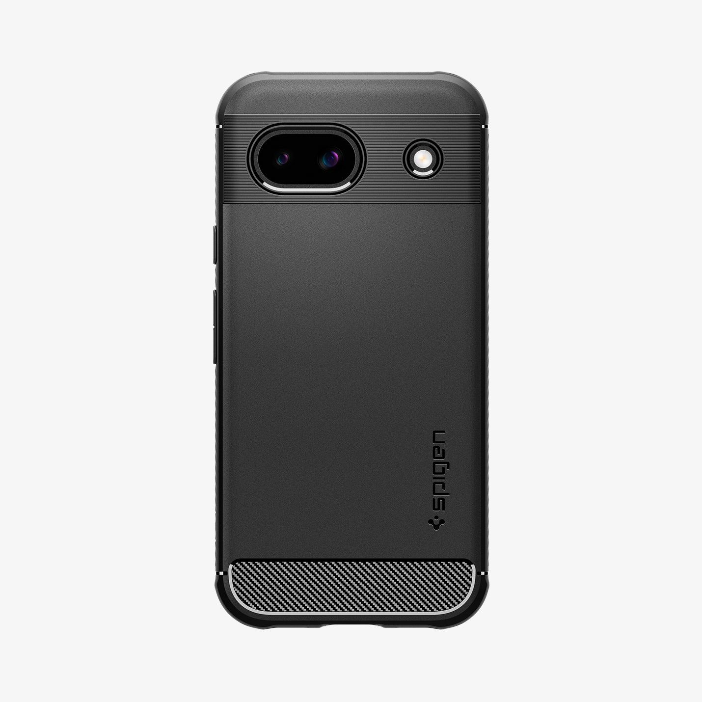ACS07259 - Pixel 8a Case Rugged Armor in Matte Black showing the back