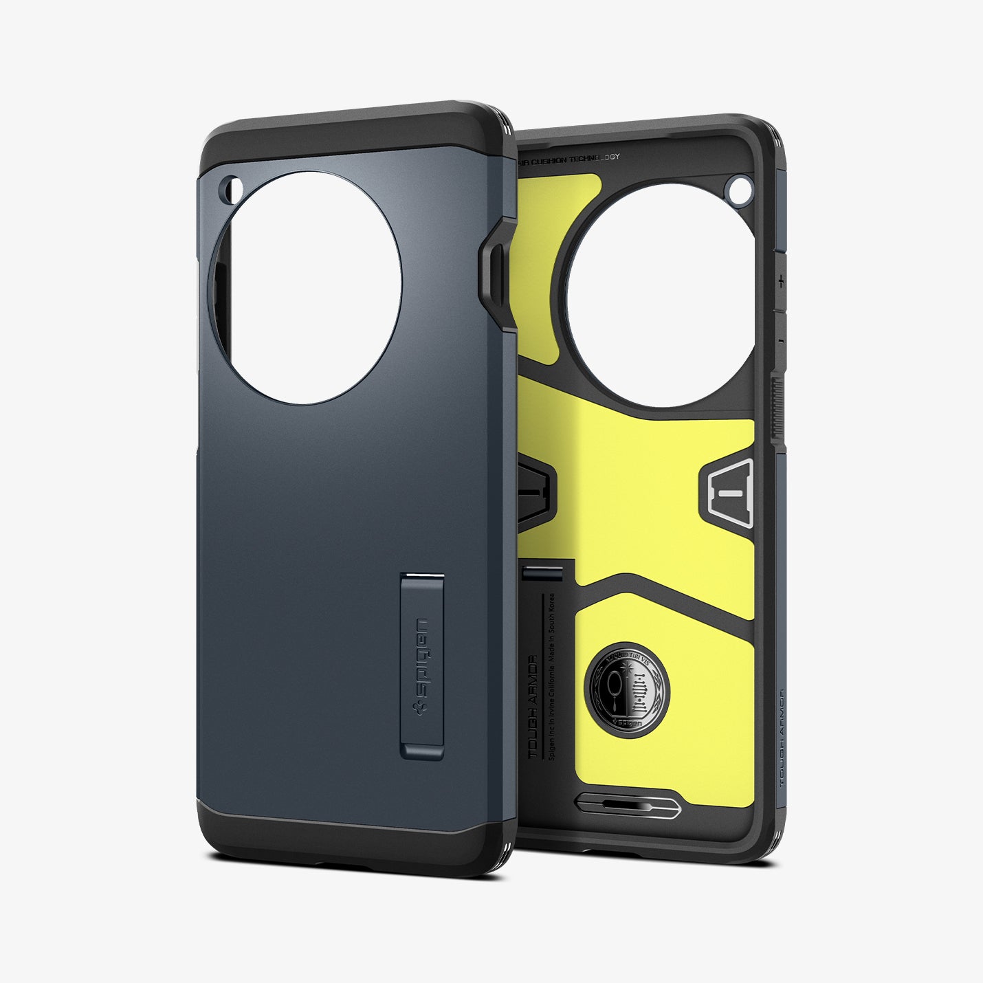 ACS07377 - OnePlus 12 Case Tough Armor in Matte Black showing the back and inner case with impact foam