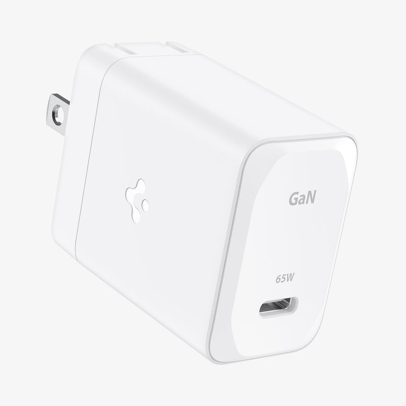 ACH05474 - ArcStation™ Pro GaN 651 Wall Charger PE2201 in White showing the top and sides with 65W charging power