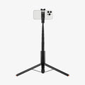 AMP09336 - Tripod Selfie Stick S541W in Black showing the back of the device attached to the tripod