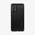ACS02741 - Galaxy A32 Case Rugged Armor in Matte Black showing the back
