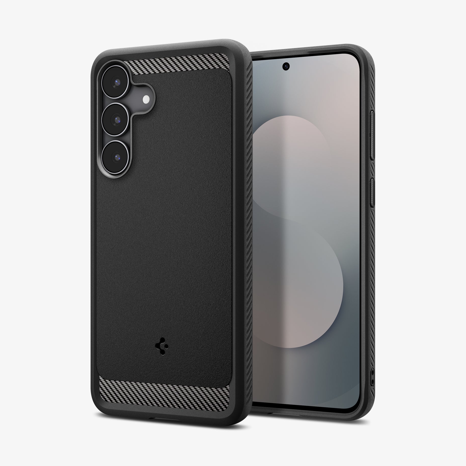 ACS10025 - Galaxy S25 FE Series Rugged Armor showing the back, side and front