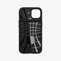 ACS04563 - iPhone 13 Case Slim Armor CS in midnight green showing the inside of case