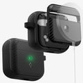 ACS03644 - Airpods 3 Mag Armor in black showing the front and magnetic layer of back