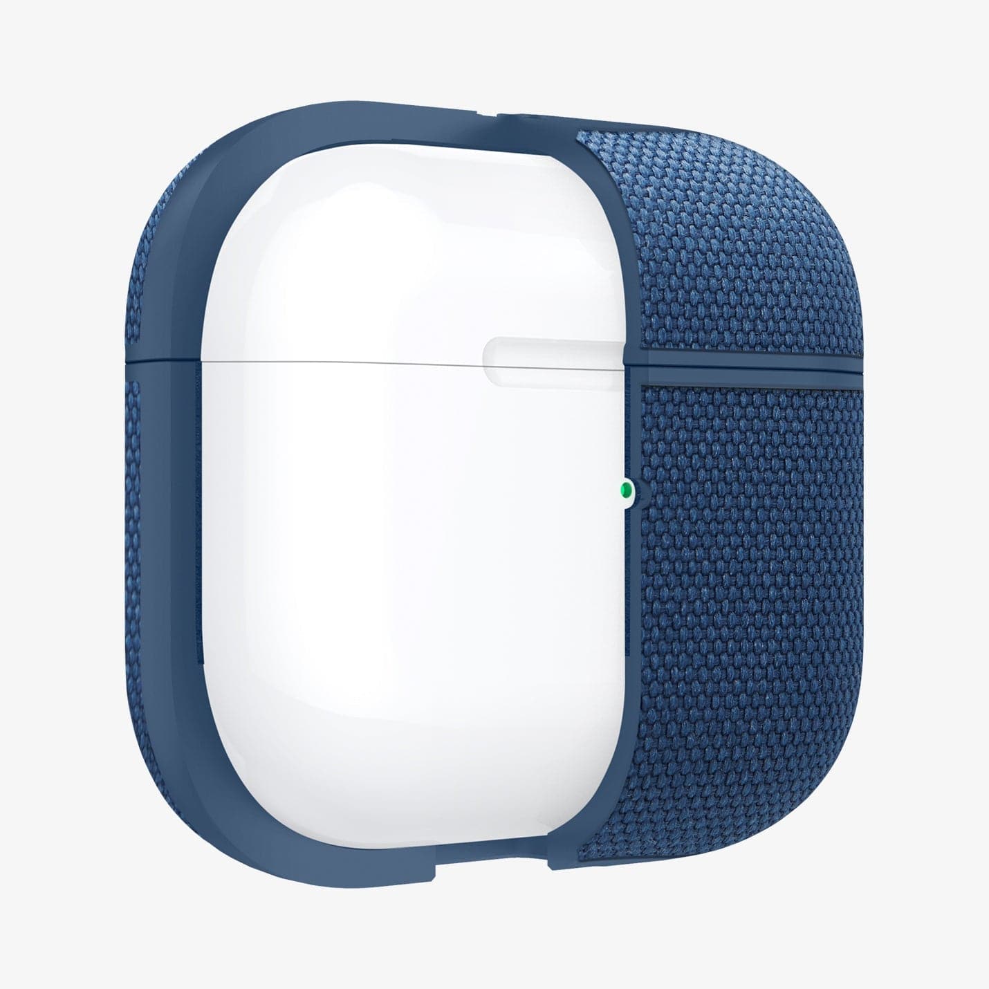 ASD02128 - Apple AirPods 3 Case Urban Fit in navy blue showing the front with case half cut open