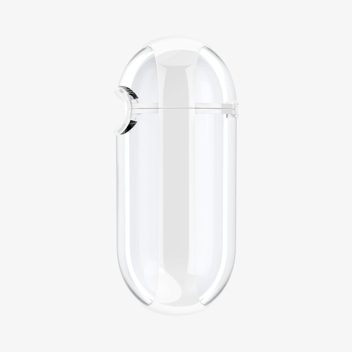 ASD01301 - Apple AirPods 1 / 2 Case Ultra Hybrid in jet white showing the side