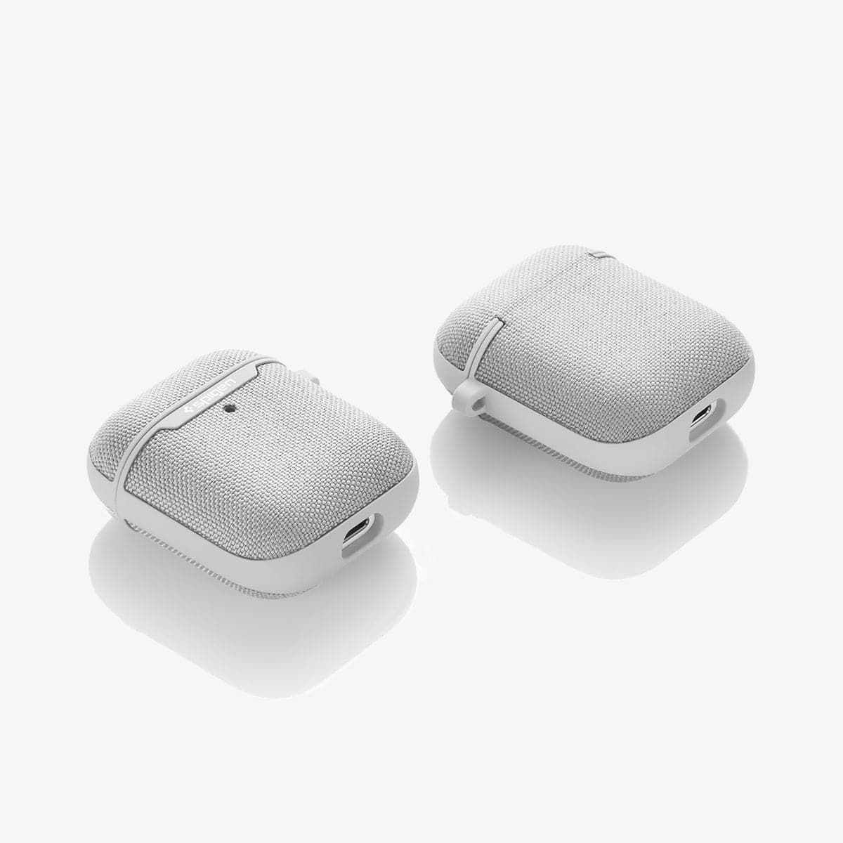 074CS27031 - Apple AirPods 1 / 2 Case Urban Fit in gray showing the front, back and sides