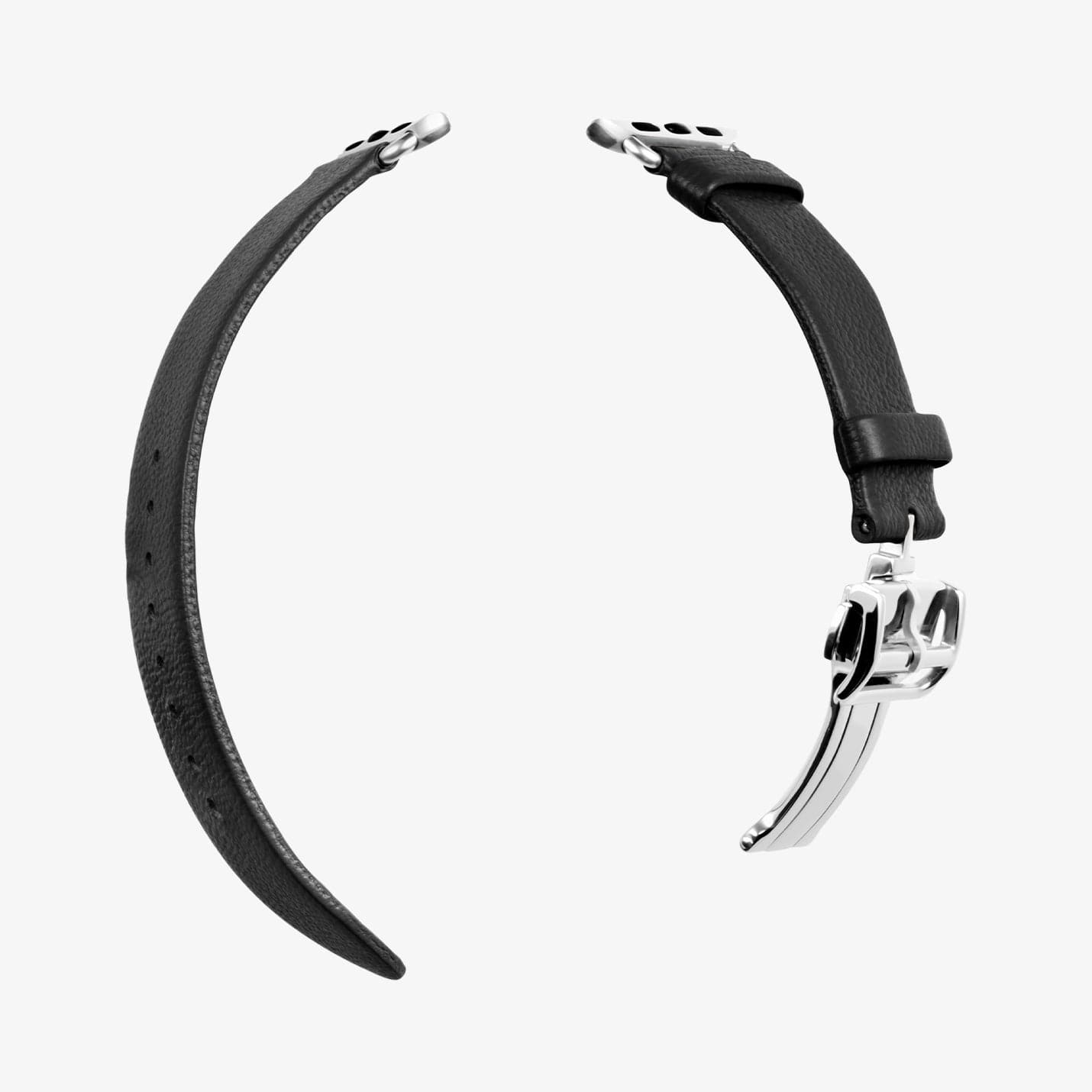 AMP06929 - Apple Watch (41mm)/Apple Watch (38mm) in black showing the two components of watch band