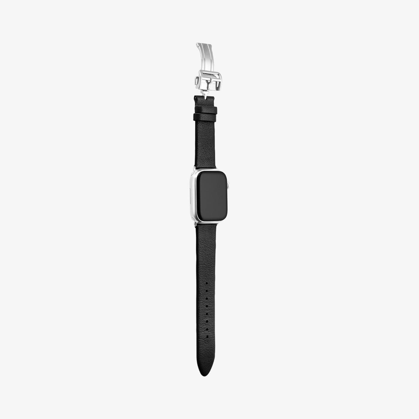 AMP06929 - Apple Watch (41mm)/Apple Watch (38mm) in black showing the front and side