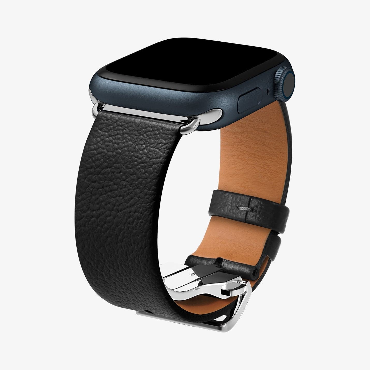 AMP06929 - Apple Watch (41mm)/Apple Watch (38mm) in black showing the front, side and bottom