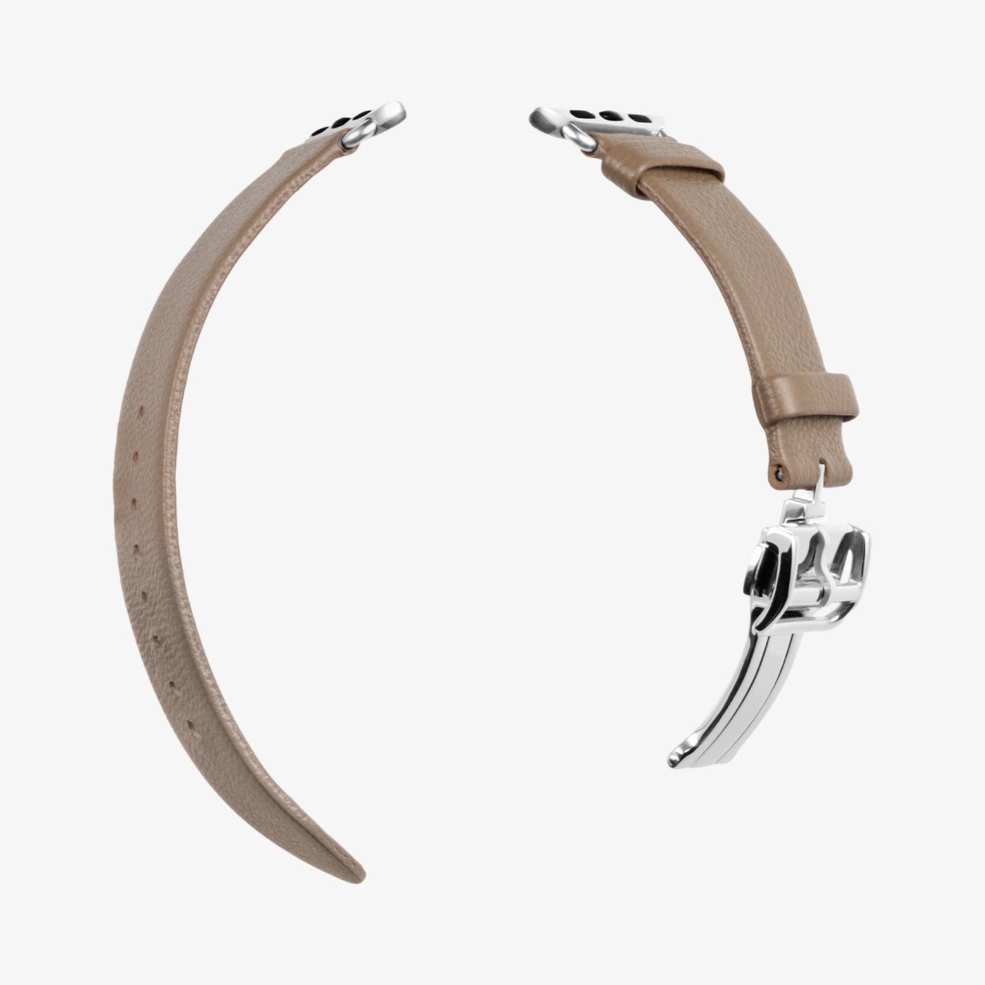 AMP06930 - Apple Watch (41mm)/Apple Watch (38mm) in etoupe showing the two components of watch band