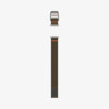 AMP05982 - Apple Watch (49mm) DuraPro Flex Ultra in Khaki showing the 2 sides of the strap lay out flat