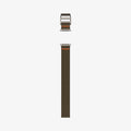 AMP05982 - Apple Watch (49mm) DuraPro Flex Ultra in Khaki showing the 2 sides of the strap lay out flat