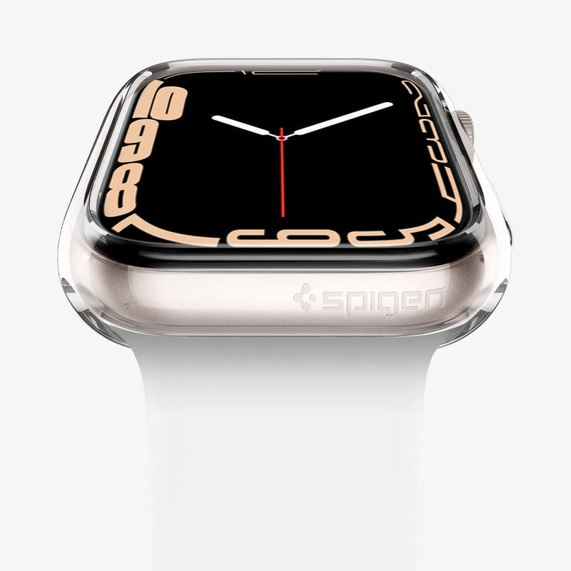 ACS04195 - Apple Watch Series (Apple Watch (41mm)) Case Liquid Crystal in crystal clear showing the bottom and front