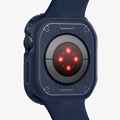 ACS02224 - Apple Watch Series (Apple Watch (45mm)) Case Rugged Armor in navy blue showing the back